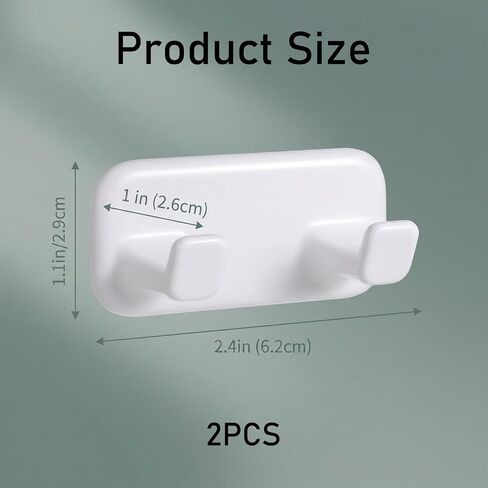 2 Pack Shower Razor Holder for Wall, Wall Mount Shower Razor Hook, White in Saudi Arabia
