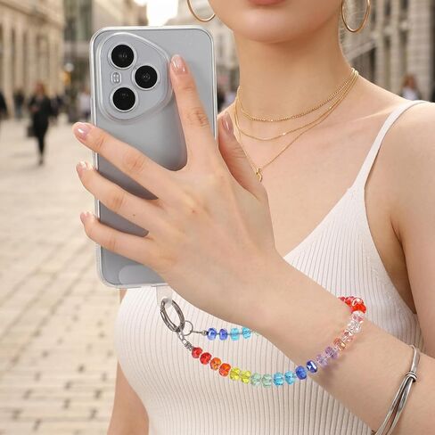 Rainbow Wrist Straps for Phones Cellphone Chain Wristlet in Kuwait