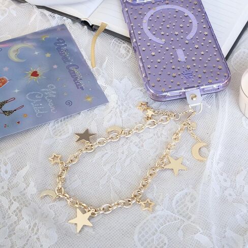 VELVET CAVIAR Phone Charm Wrist Strap - Cute Lanyard Accessory for Women - Compatible with all Phone Cases (Celestial Magic Bracelet) in Saudi Arabia