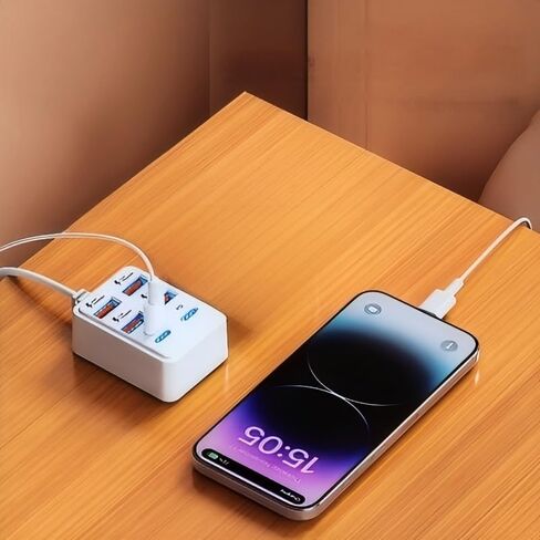 USB Hub 6 Ports, Multiple USB 3.0 Hub, USB Splitter for Laptop, USB Extender for A Port Laptop, PC, Desktop and More in Saudi Arabia