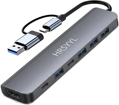 USB to Ethernet Adapter 5 in 1 USB Hub with Ethernet Multiport Network Adapter with USB 3.0 Port RJ45 HDMI USB-C Power Port in Saudi Arabia