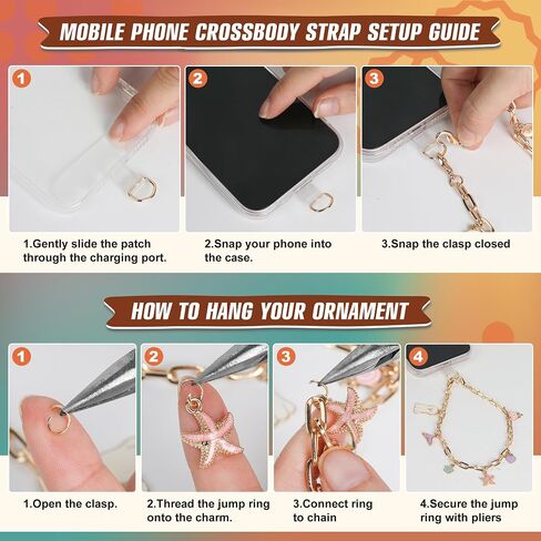 HOMAR Metal Cell Phone Chain Phone Lanyard Crossbody for iPhone Chain Gold in Saudi Arabia