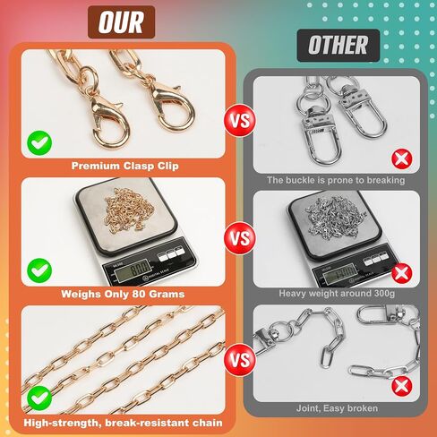 HOMAR Metal Cell Phone Chain Phone Lanyard Crossbody for iPhone Chain Gold in Saudi Arabia