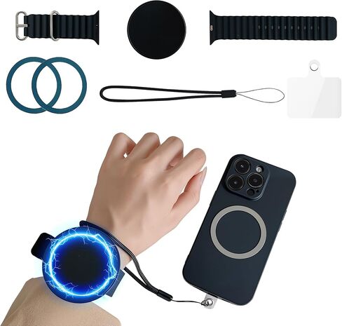 ZXZone Wrist-Mounted Magnetic Clip Phone Holder with Anti Theft Phone Chain, for Hiking Travel Outdoor Climbing,Cellphone Holder, for All Cell Phone Android,iPhone in Kuwait