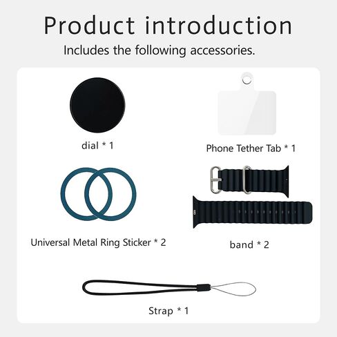 ZXZone Wrist-Mounted Magnetic Clip Phone Holder with Anti Theft Phone Chain, for Hiking Travel Outdoor Climbing,Cellphone Holder, for All Cell Phone Android,iPhone in Kuwait