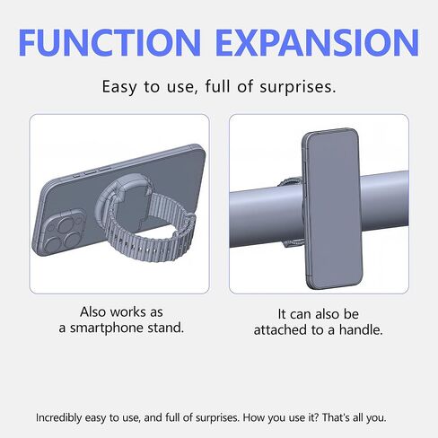 ZXZone Wrist-Mounted Magnetic Clip Phone Holder with Anti Theft Phone Chain, for Hiking Travel Outdoor Climbing,Cellphone Holder, for All Cell Phone Android,iPhone in Kuwait