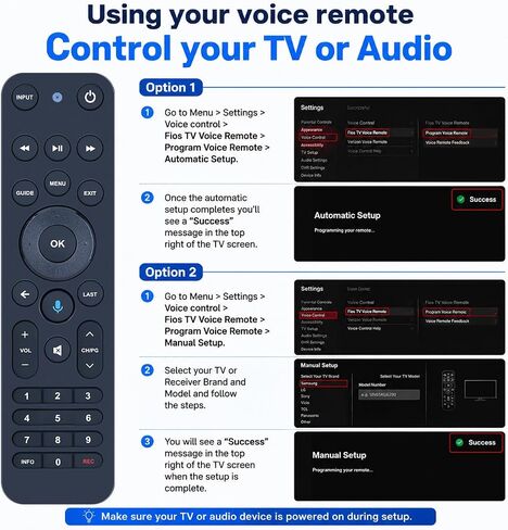 Replacement Voice Remote Control for Verizon FiOS TV One in Saudi Arabia