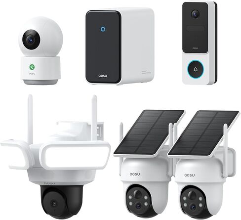 aosu Total-Watch Classic AI Suite, 3K Solar Security Camera Outdoor System in Saudi Arabia
