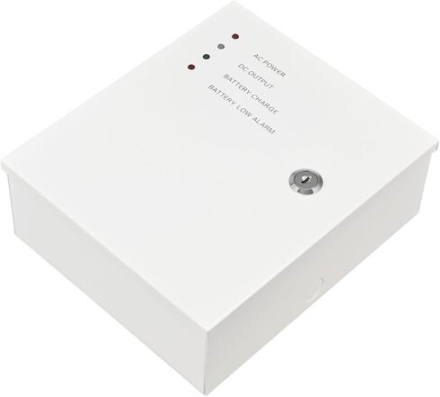 Access Control Power Supply Controller, 100V-240V AC to DC 12V/14V 5A, Adjustable Delay 0-15s, Metal Case with Battery Backup Charging & LED Indicators, for Door Locks, Intercoms, Access Systems in Saudi Arabia