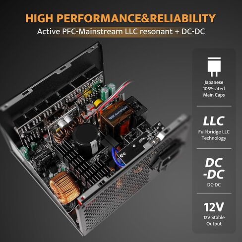 darkFlash DS900 ATX Full View Dual Tempered Glass PC Case + PMT850 Fully Modular ATX Power Supply(White) in Saudi Arabia