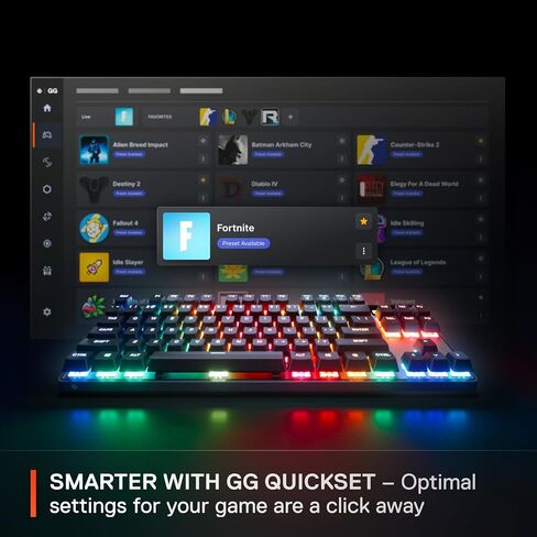SteelSeries Apex Pro TKL Gen 3 OmniPoint 3.0 HyperMagnetic Switches Adjustable Actuation Rapid Trigger Ready Presets Protection Mode Rapid Tap/SOCD OLED RGB PBT Keycaps USB-C (Renewed) in Saudi Arabia