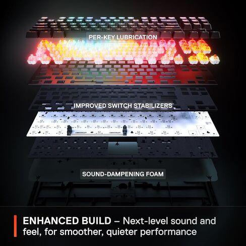SteelSeries Apex Pro TKL Gen 3 OmniPoint 3.0 HyperMagnetic Switches Adjustable Actuation Rapid Trigger Ready Presets Protection Mode Rapid Tap/SOCD OLED RGB PBT Keycaps USB-C (Renewed) in Saudi Arabia