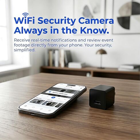 Hidden Camera 1080P WiFi Indoor Security Cam Motion Detection in Kuwait