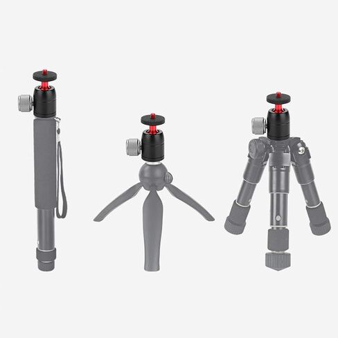 Aluminum Alloy 360° Swivel Mini Ball Head 1/4" Screw Mount for DSLR Camera Tripod in Kuwait