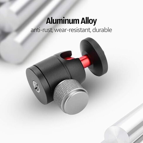 Aluminum Alloy 360° Swivel Mini Ball Head 1/4" Screw Mount for DSLR Camera Tripod in Kuwait