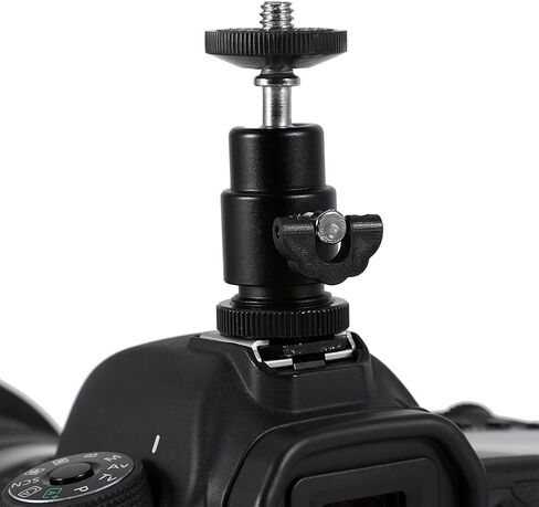 Back 1/4 inch Screw Camera Tripod Mini Ballhead Hot Shoe Adapter Accessory for Digital Camera in Kuwait