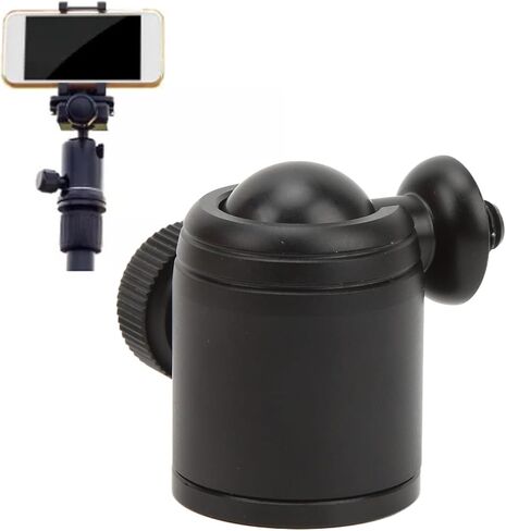 K18A Tripod Ball Head Aluminium Alloy 360° 1/4in Screw Universal Panoramic Tripod Mount for Camera Smart Phone in Kuwait