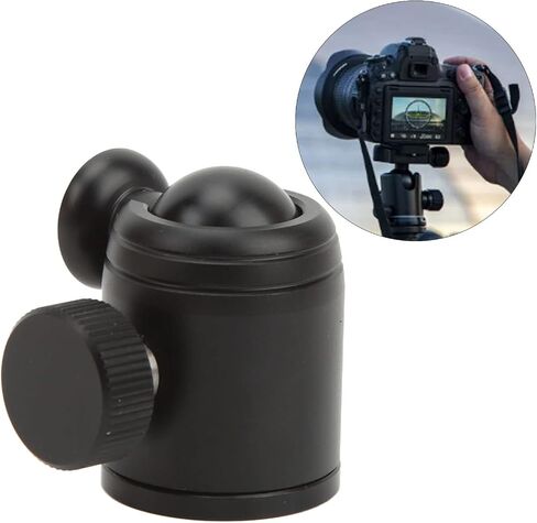 K18A Tripod Ball Head Aluminium Alloy 360° 1/4in Screw Universal Panoramic Tripod Mount for Camera Smart Phone in Kuwait