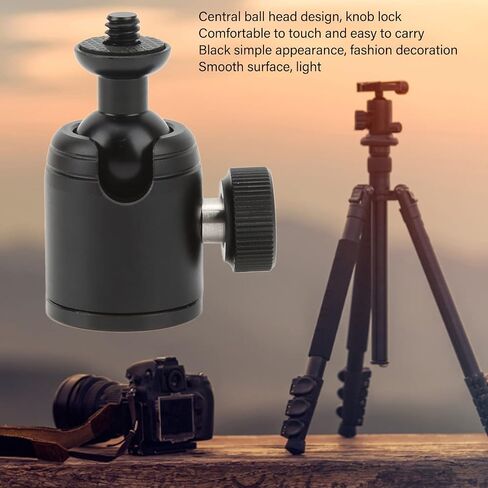 K18A Tripod Ball Head Aluminium Alloy 360° 1/4in Screw Universal Panoramic Tripod Mount for Camera Smart Phone in Kuwait