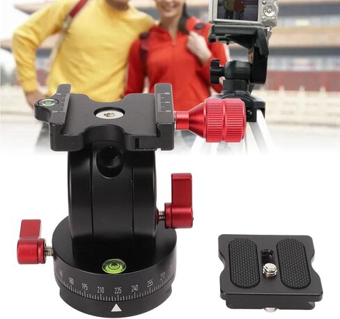 Tripod Ball Head Panoramic Pan Tilt Ballhead with 1/4in Screw Quick Release Plate for Arca for Photographing in Kuwait