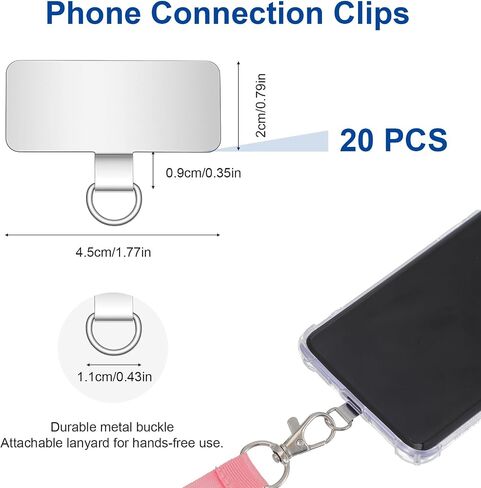 20Pcs Phone Tether Tab, Cell-phone Strap Replacement Part in Saudi Arabia