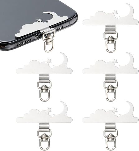 5/9Pcs Metal Phone Tether Lanyard Tab for Cellphone Phone Lanyard Patch Clouds for Strap Link Cellphone Safety in Saudi Arabia
