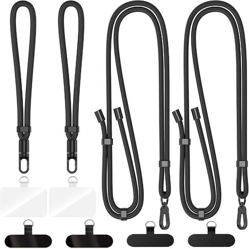 Phone Adjustable lanyard for phone, LONG and SHOT-BLACK in Kuwait
