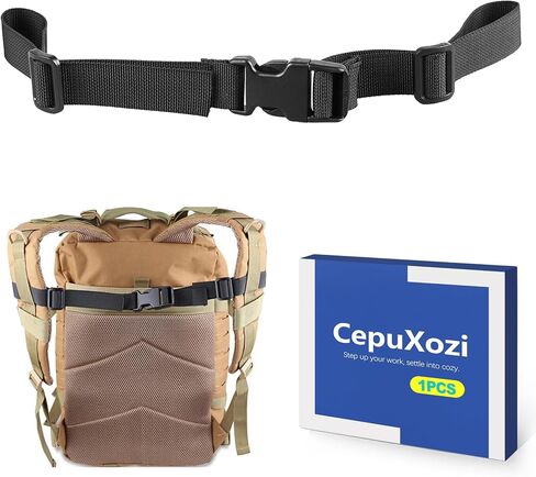 Adjustable Backpack Chest Strap Add On, Universal Sternum Straps for Backpacks with Quick Release Buckle & D-Ring Clip Durable Replacement Harness Extender for Hiking Camping Travel & School in Saudi Arabia