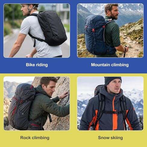Adjustable Backpack Chest Strap Add On, Universal Sternum Straps for Backpacks with Quick Release Buckle & D-Ring Clip Durable Replacement Harness Extender for Hiking Camping Travel & School in Saudi Arabia