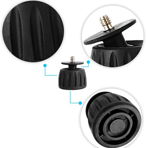 360 Degree Adjust Tripod Base Rubber Feet with 6mm Thread Length in Saudi Arabia