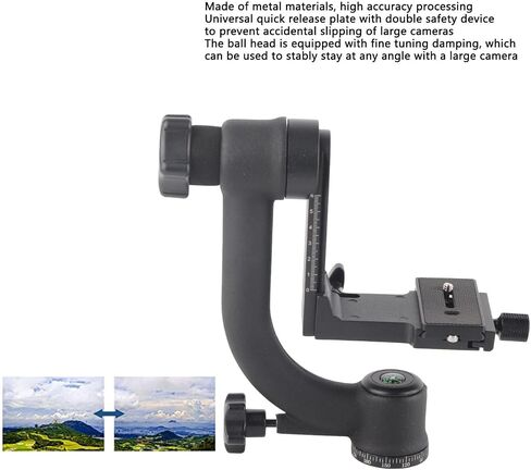 360 Degree Vertical Omnidirectional Cantilever Rotating Ball Head with Quick Release Plate 1/4 3/8in Interface for Outdoor Bird Wildlife Photography in Saudi Arabia