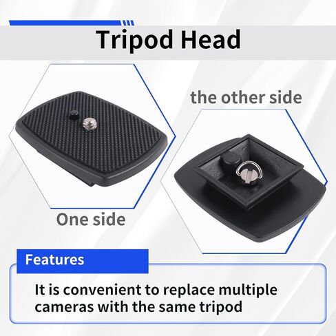 Tripod Head Quick Release Plate for DSLR Cameras 1/4 Screw Mount in Saudi Arabia