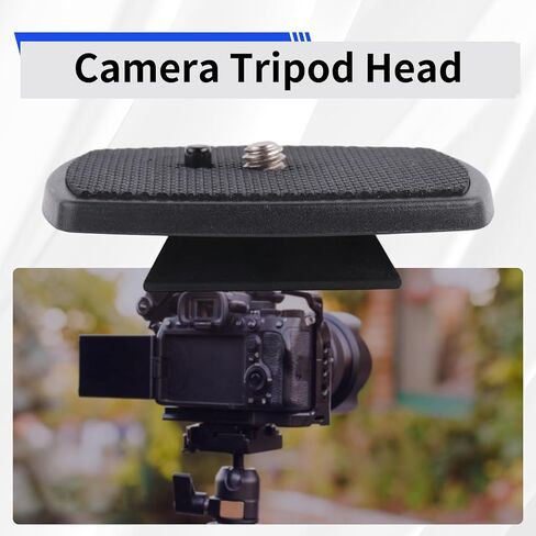 Tripod Head Quick Release Plate for DSLR Cameras 1/4 Screw Mount in Saudi Arabia