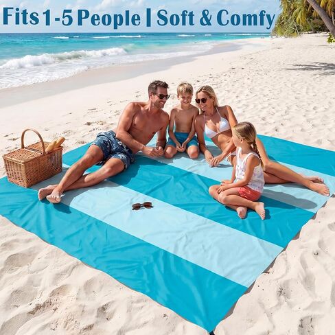 Beach Blanket Waterproof Sandproof 78''X81''/10'X9' Oversized Big Blanket in Saudi Arabia
