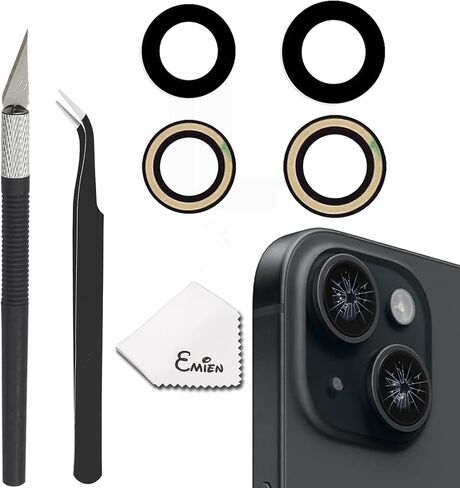EMiEN Back Camera Glass Lens Replacement for iPhone 15 & iPhone 15 Plus in Kuwait