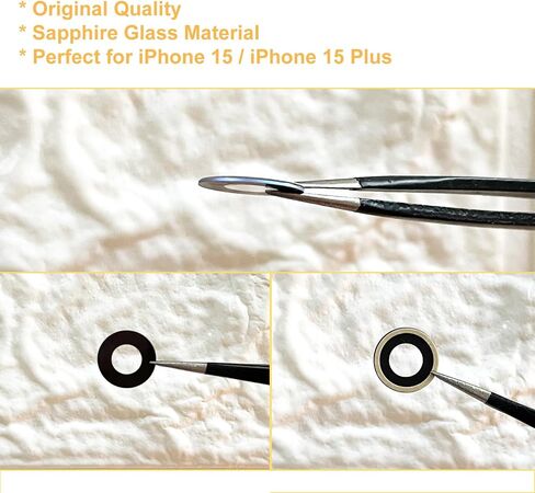 EMiEN Back Camera Glass Lens Replacement for iPhone 15 & iPhone 15 Plus in Kuwait