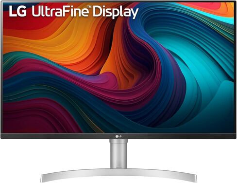 LG 32UN550-W Monitor 32" Ultrafine (3840 x 2160) Display, DCI-P3 90% Color Gamut, HDR 10, AMD FreeSync, Borderless Design, Tilt/Height Adjustable Stand - Silver in Kuwait
