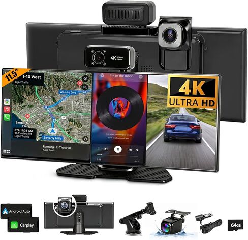 11.5" Largest Wireless Apple Carplay & Android Auto Screen for Car in Kuwait