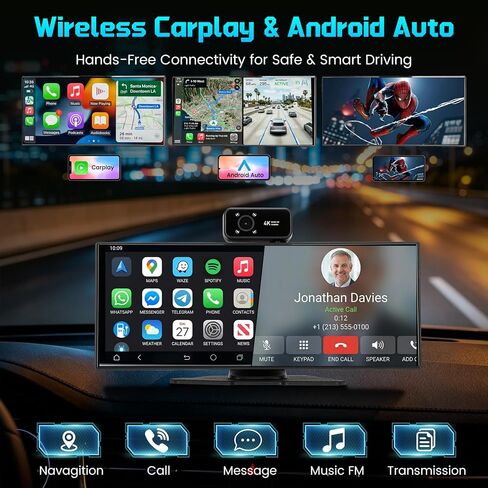 11.5" Largest Wireless Apple Carplay & Android Auto Screen for Car in Kuwait