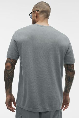 Alo Yoga Cotton Cashmere Ever Soft Short Sleeve Crew - Monument in Kuwait