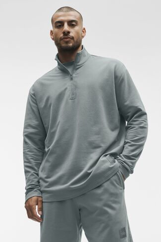 Alo Yoga Double Take Long Sleeve 1/4 Zip - Monument in Kuwait