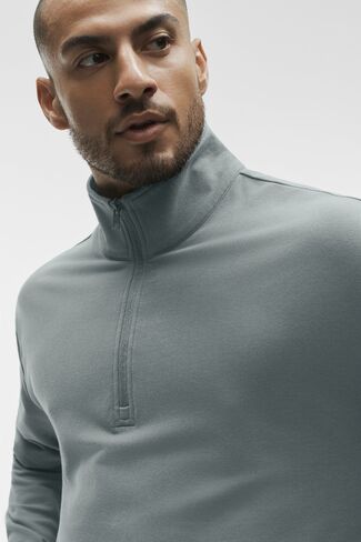 Alo Yoga Double Take Long Sleeve 1/4 Zip - Monument in Kuwait