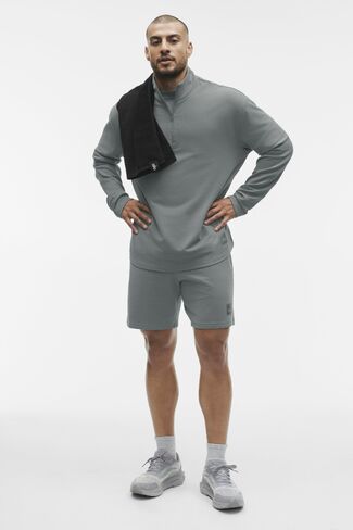Alo Yoga Double Take Long Sleeve 1/4 Zip - Monument in Kuwait