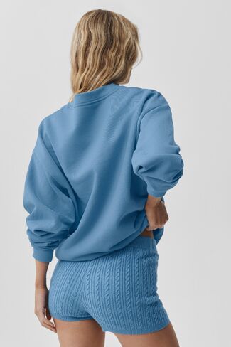 Alo Yoga Accolade Crew Neck Pullover - California Blue in Kuwait