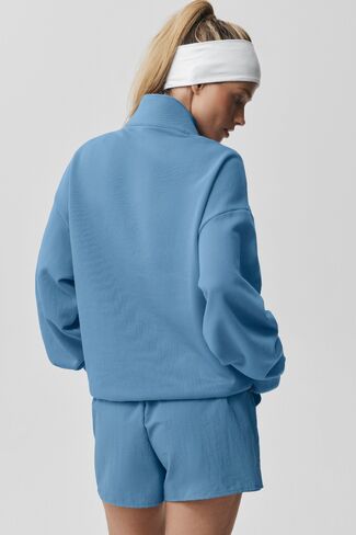 Alo Yoga Accolade 1/4 Zip Pullover - California Blue in Saudi Arabia