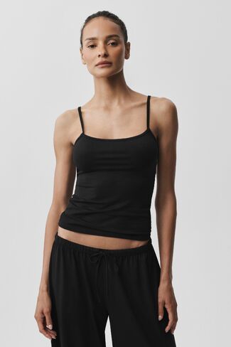 Alo Yoga Alosoft Finesse Cami Tank - Black in Kuwait
