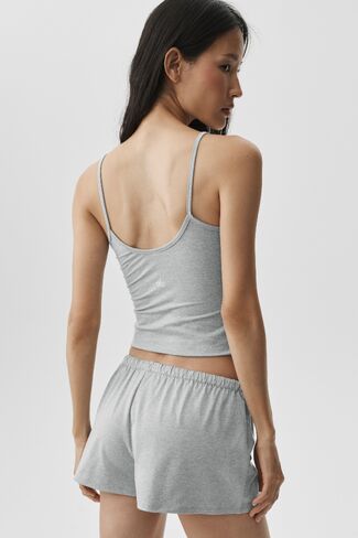 Alo Yoga Alosoft Finesse Cami Tank - Vintage Athletic Heather in Saudi Arabia