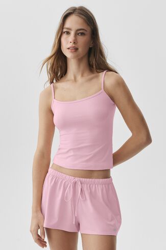 Alo Yoga Alosoft Finesse Cami Tank - Pink Marshmallow in Kuwait