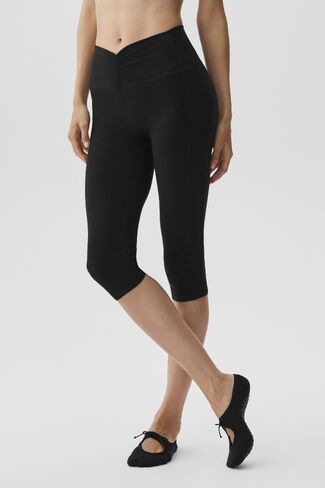 Alo Yoga Alosoft High-Waist Intuition Capri - Black in Kuwait