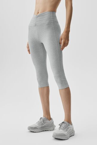 Alo Yoga Alosoft High-Waist Intuition Capri - Vintage Athletic Heather in Saudi Arabia
